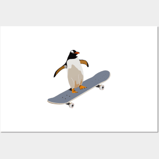 Skateboard Penguin Posters and Art